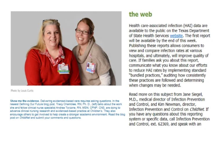 Intranet Screenshot